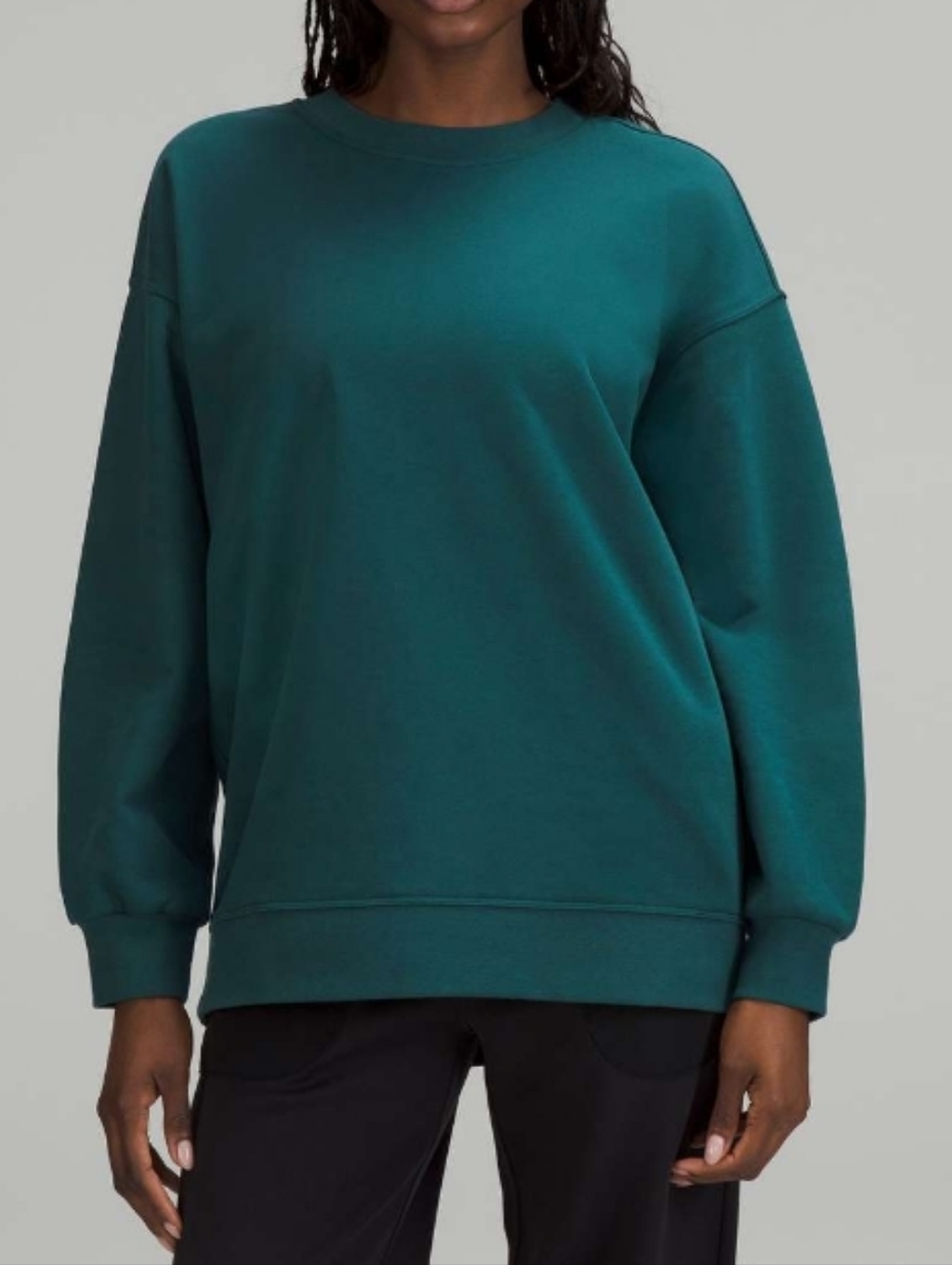 Lululemon Perfectly Oversized Crew Teal GUC